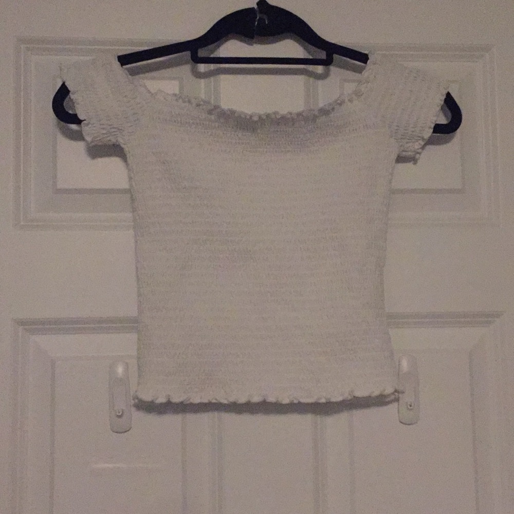 Hollister cropped off the shoulder top